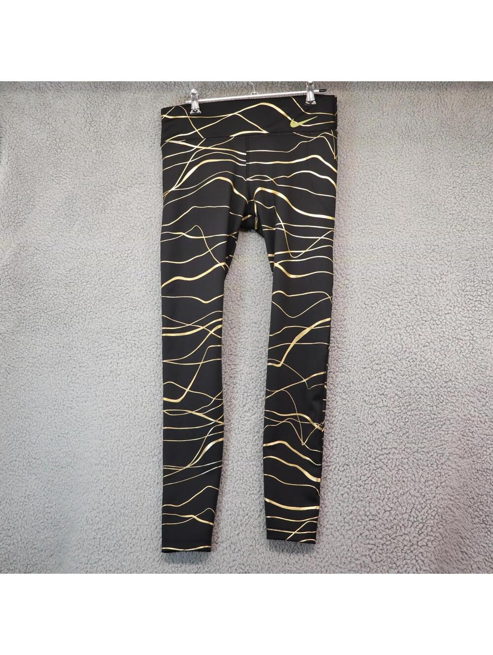 Nike Tights Women Medium Icon Metallic CU3333-010 jeggings